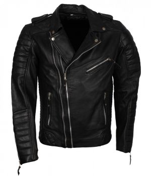 Double Zipper Biker Brondo Leather Jacket