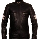 Mens 92 Rocket Cow Leather Biker Jacket