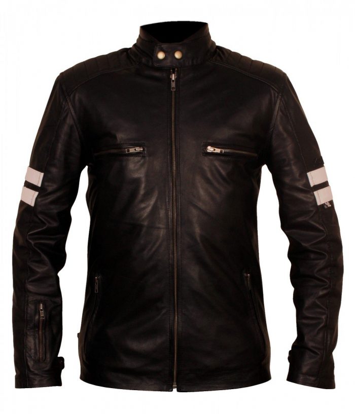 Mens 92 Rocket Cow Leather Biker Jacket