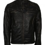 Mens-Distressed-Black-Quilted-Designer-Motorcycle-Black-Leather-Jacket