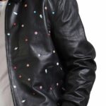 Men Icecream Printed Real Leather Jacket - Image 5