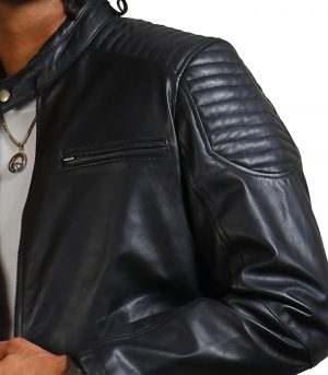 Riding Skeleton Boda Biker Leather Jacket - Image 5