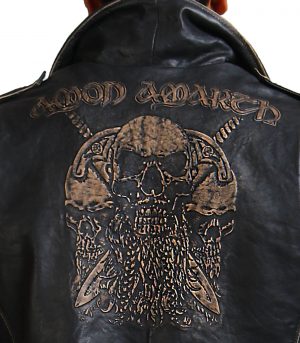 Sword Skull Black Brando Distressed Jacket - Image 6