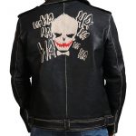 Joker Black Brando Distressed Leather Jacket