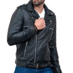 Negan Real Cowhide Motorcycle Leather Jacket Sale