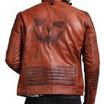 Scarecrow Men Brown Vintage Leather Jacket
