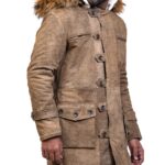 Mens Bane Leather Coat