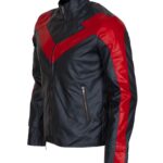 Dick Grayson Red Nightwing Faux Leather Jacket - Image 3