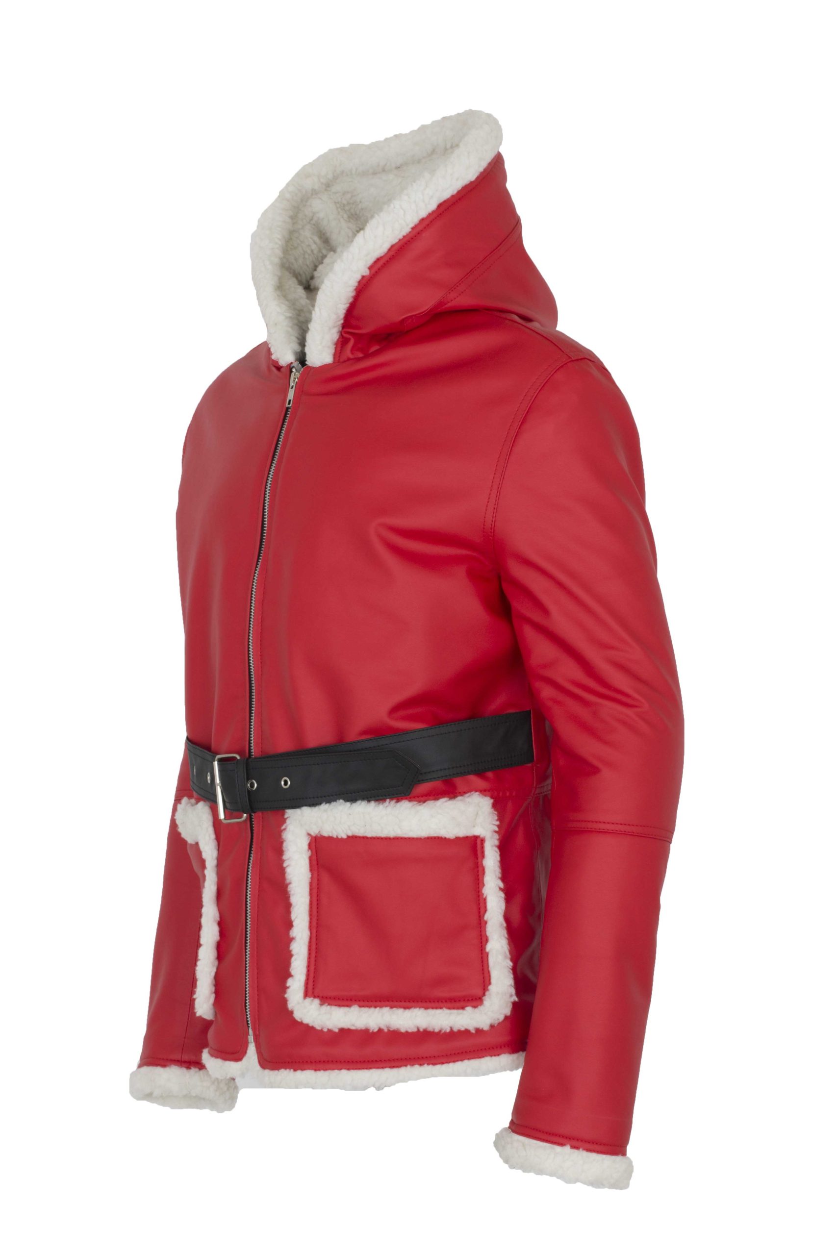 Santa Claus Leather Jacket Chirstmas Costume