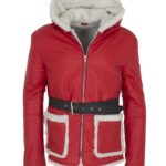 Santa Leather Jacket Christmas Costume