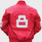 8 Ball Leather Jacket Red
