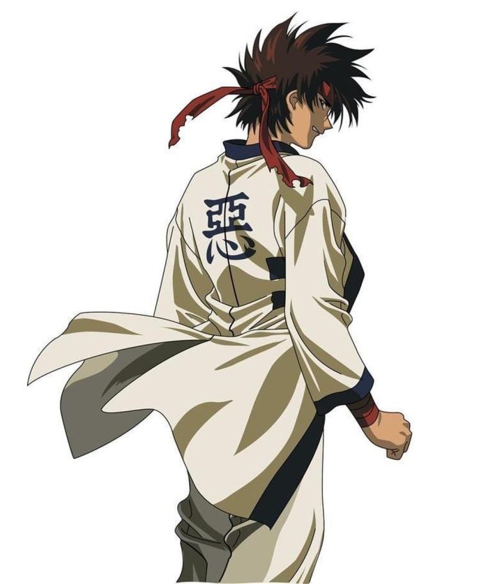 Anime Rurouni Kenshin Sanosuke Sagara Costume