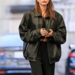 Black Loose Trucker Hailey Beiber Jacket