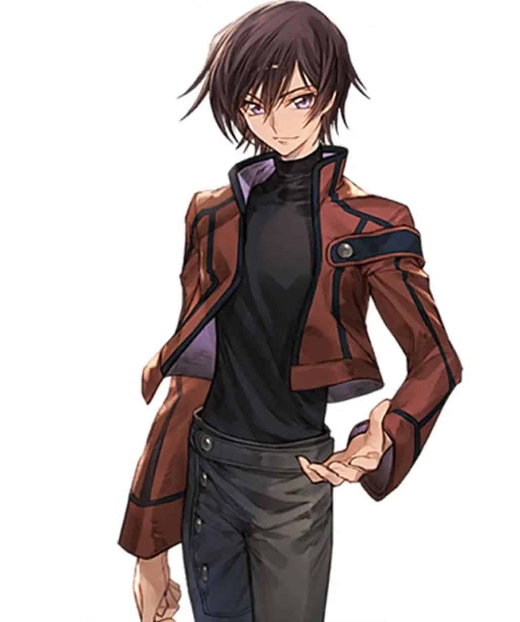 Code Geass Lelouch Vi Britannia Zero Brown Jacket - USA Leather Factory