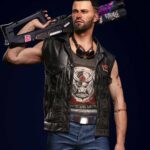 Cyberpunk 2077 V Nomad Black Leather Vest - Image 1