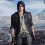 Devil May Cry 5 Black Dante Leather Coat Costume