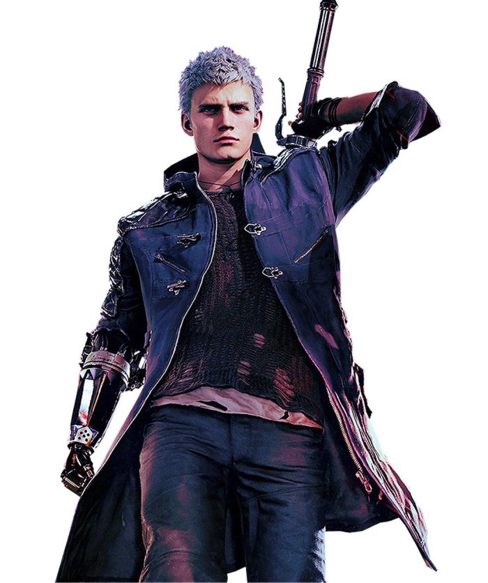 Devil May Cry 4 DMC Cosplay Costume Nero Coat Leather