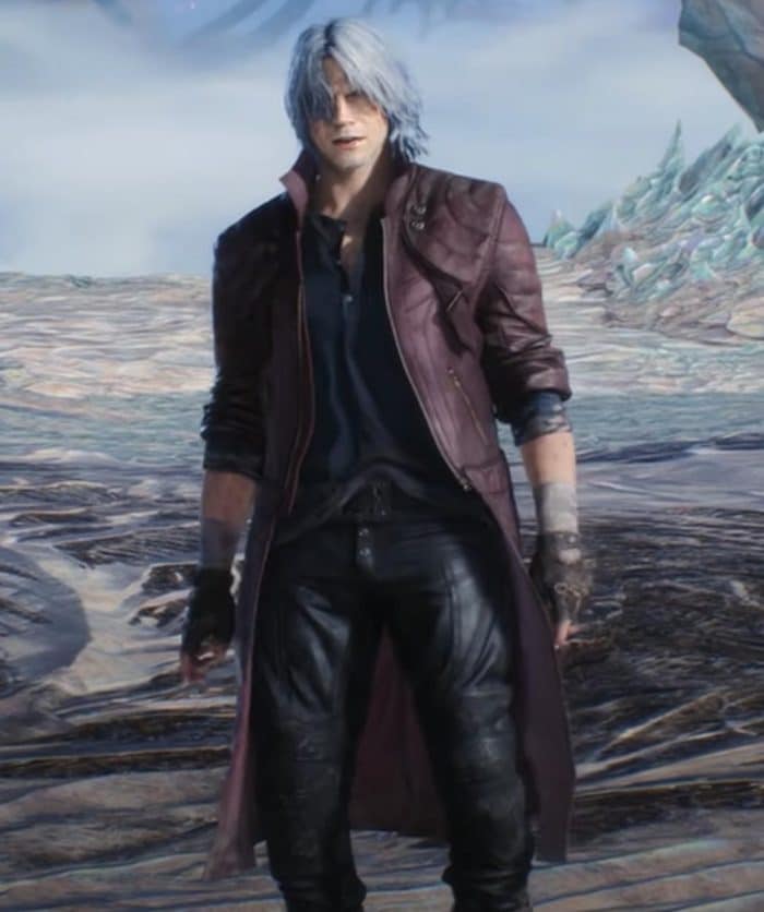 DMC5 Dante Aged Devil May Cry V Leather coat - RockStar Jacket