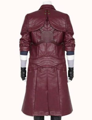 Devil May Cry 5 Son of Sparda Brown Dante Leather Coat - Image 4