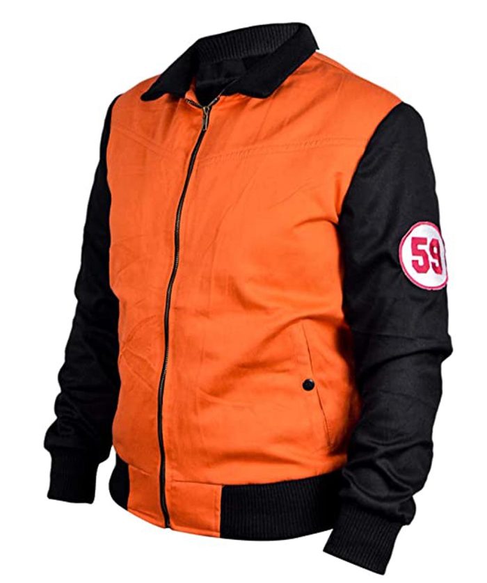 Dragon Ball Z Goku Drip Puffer Jacket - USA Leather Factory