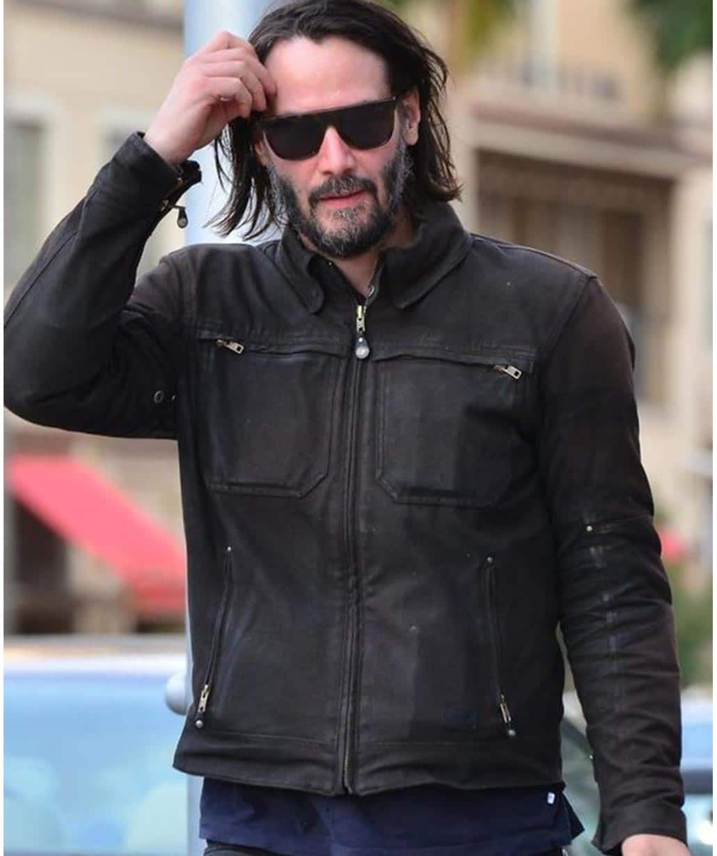 John Wick Chapter 4 Keanu Reeves Leather Jacket - USA Leather Factory