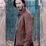 John Wick Keanu Reeves Brown Leather Jacket - Image 2