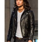 Lara Croft Tomb Raider Black Leather Jacket - Image 1