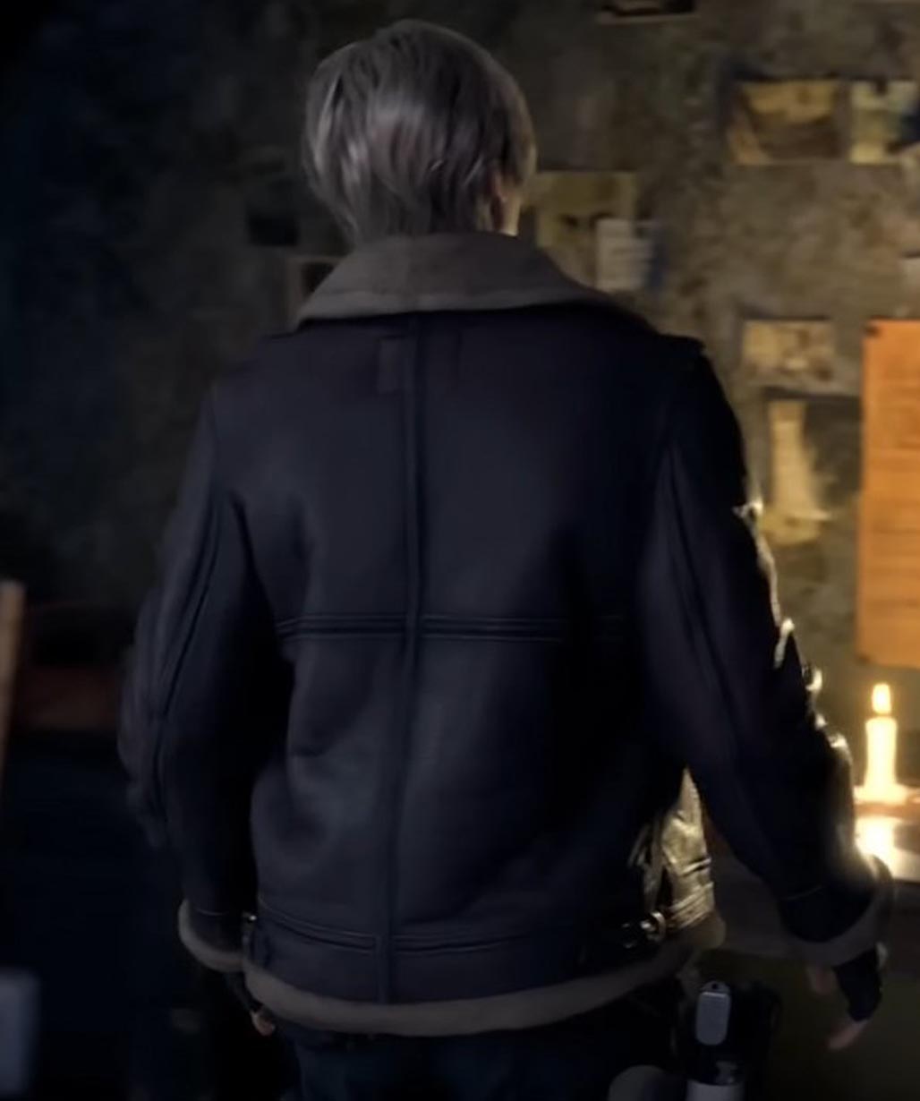 Leon kennedy RE4 Remake Leather Jacket