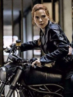 Scarlett-Johansson-Widow-Black-Biker-Leather-Jacket