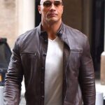 The Rock Dwayne Johnson Brown Leather Jacket