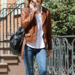 Women-Bikers-Emma-Watson-Brown-Leather-Jacket