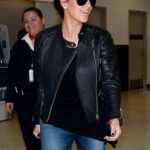 Kim Kardashian Black Leather Jacket - Image 1