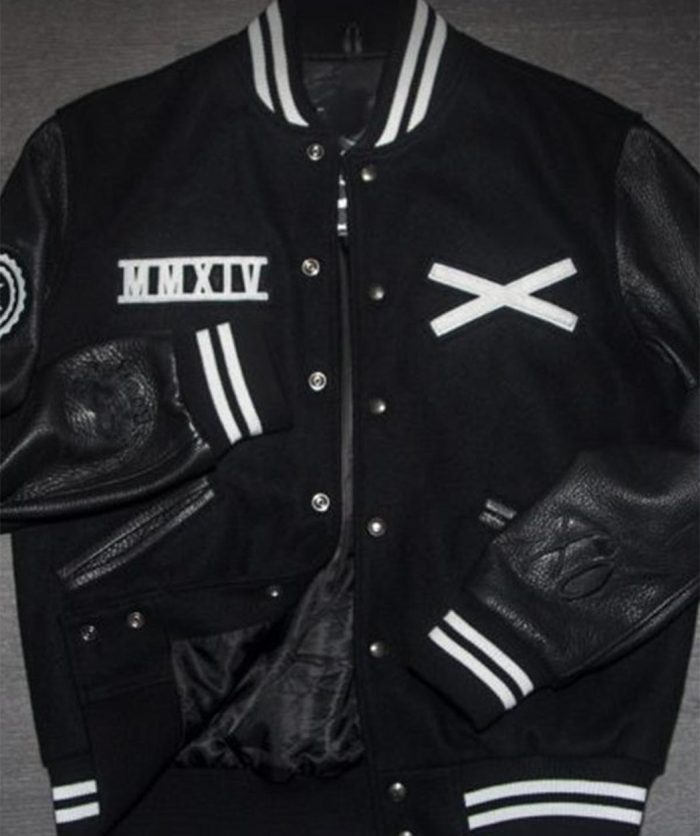 XO-The-Weeknd-Varsity-Black-Jacket