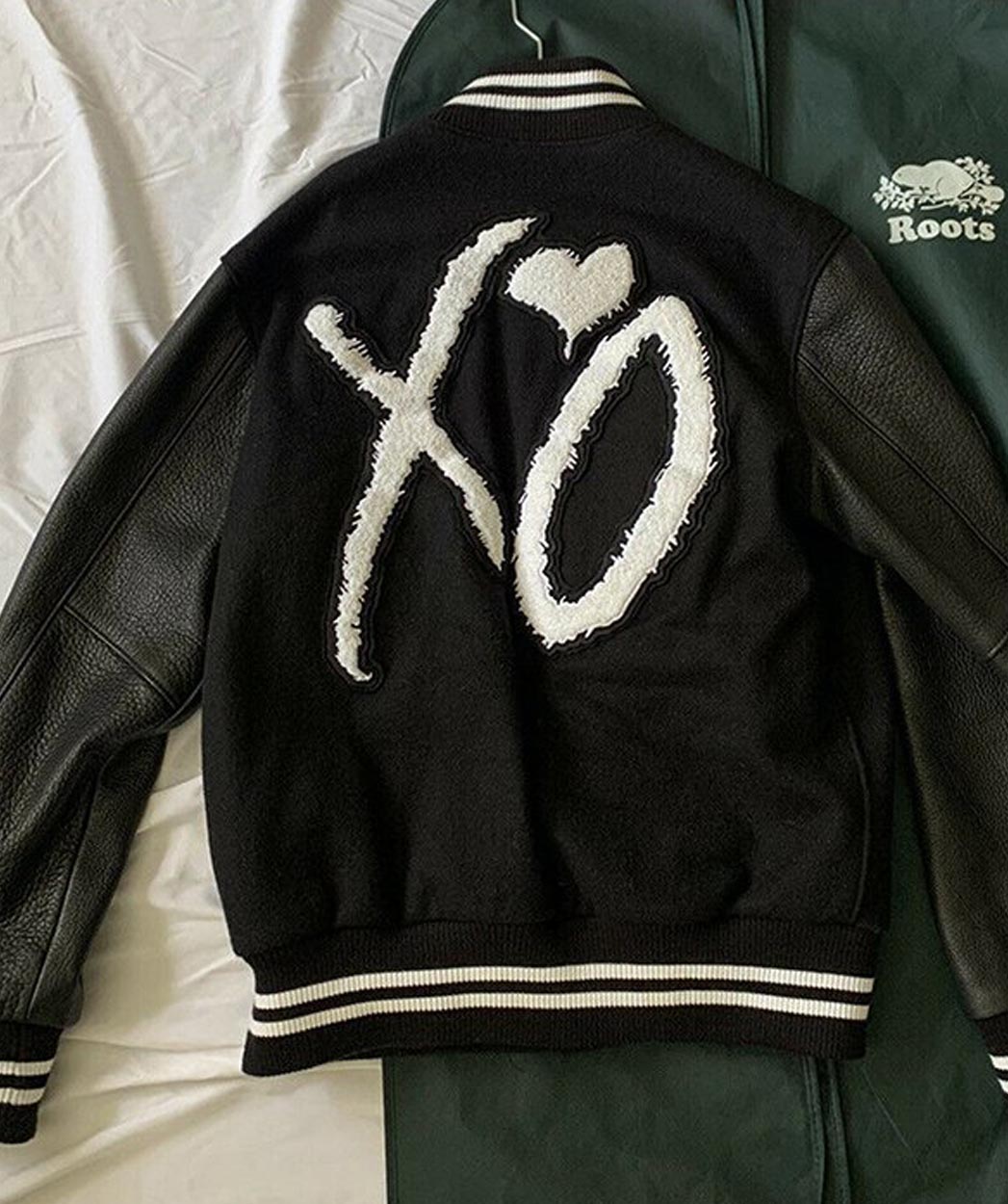 XO-The-Weeknd-Varsity-Black-Jacket-Sale USA