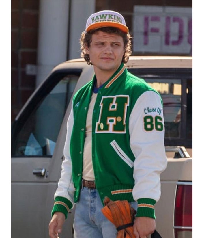 Stranger things top varsity jacket