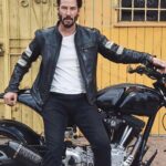 Keanu Reeves Black Motorcycle Leather Jacket - Image 2