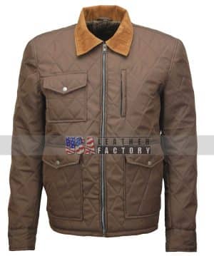 Yellowstone John Dutton Brown Cotton Jacket