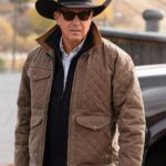 Yellowstone John Dutton Brown Quilted Jacket - Image 1