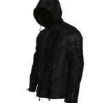 Stephen Amell Oliver Queen Arrow Leather Jacket with Hoodie - Image 5
