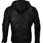 Stephen Amell Oliver Queen Arrow Leather Jacket with Hoodie - Image 4