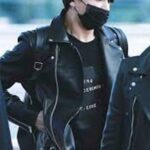 BTS Suga Black Leather Jacket - Image 2