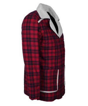 Deadpool Ryan Reynolds Shearling Fur Jacket Coat - Image 2