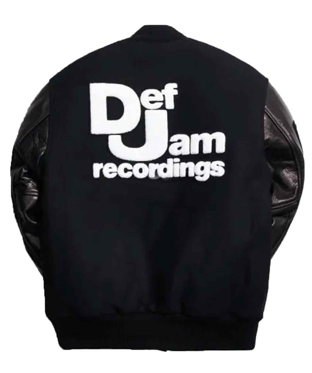 Def-Jam-Recording-Black-Varsity-Jacket