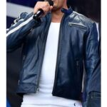 FF9 Vin Diesel Fatherhood Blue Leather Jacket