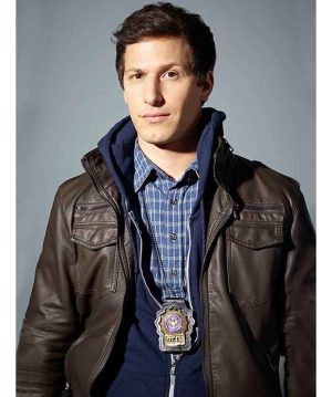 Jake Peralta Brooklyn Nine Nine Brown Leather Jacket