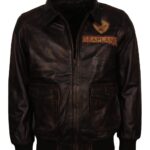 Jumanji 2 Nick Jonas Brown Leather Jacket - Image 2