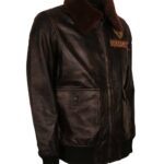 Jumanji 2 Nick Jonas Brown Leather Jacket - Image 5