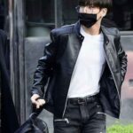 Jungkook Black Men Fashion Leather Jacket - Image 1