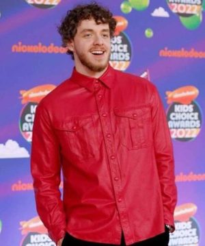 Mens-Red-Vintage-Trucker-Jack-Harlow-Leather-Jacket