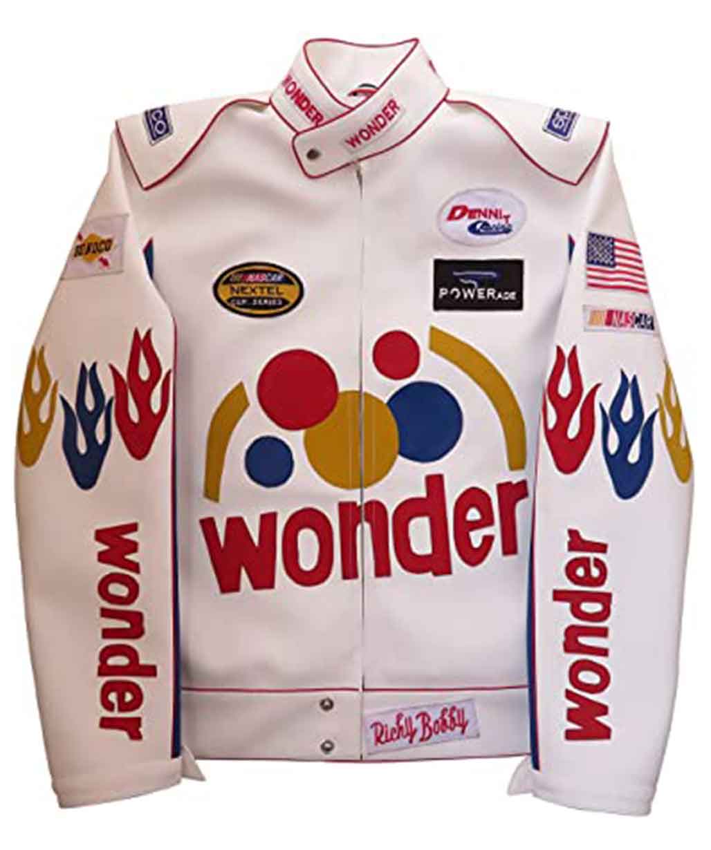 Talladega-Nights-Ricky-Bobby-Wonder-White-Leather-Jacket